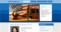 Desktop Screenshot of fathfamilylaw.com